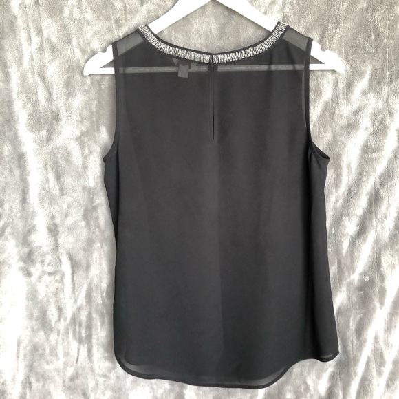 Guess Sheer Top with Beaded Neck - Picture 3 of 8